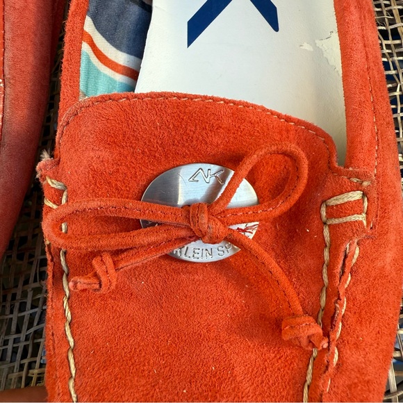 Anne Klein Orange Suede Flats Loafers  Size 8 - Picture 8 of 12